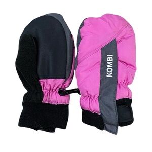 VINTAGE KOMBI Girl's Fleece Lined Winter Mittens